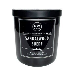 DW Home Sandalwood Suede Hand-Poured Candle, 9.3 Oz/264 g